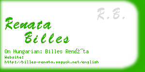 renata billes business card